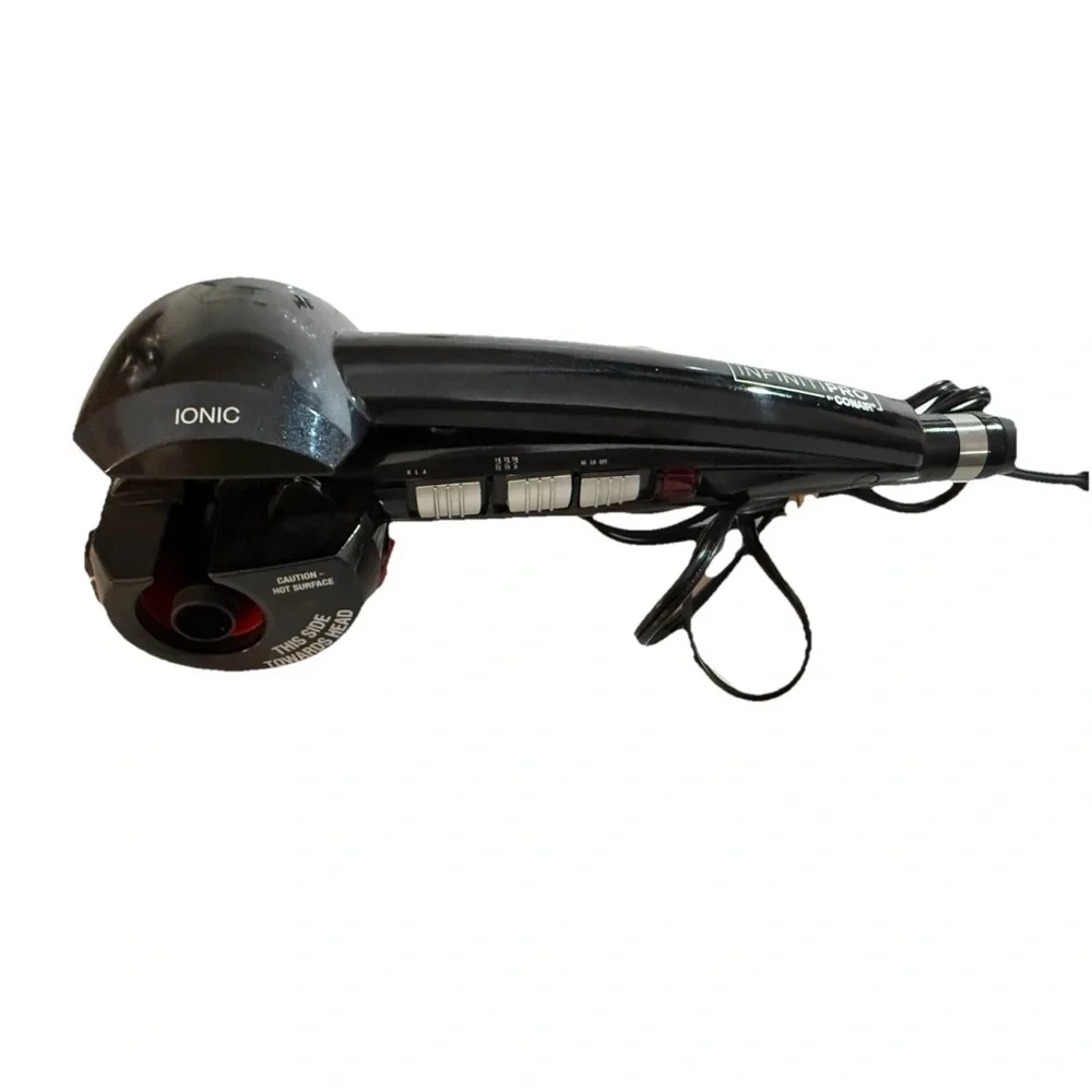 Conair Infinity Pro 2.0 Ionic Curl Secret Curl Styler Glossy Black  1 1/4” Attch